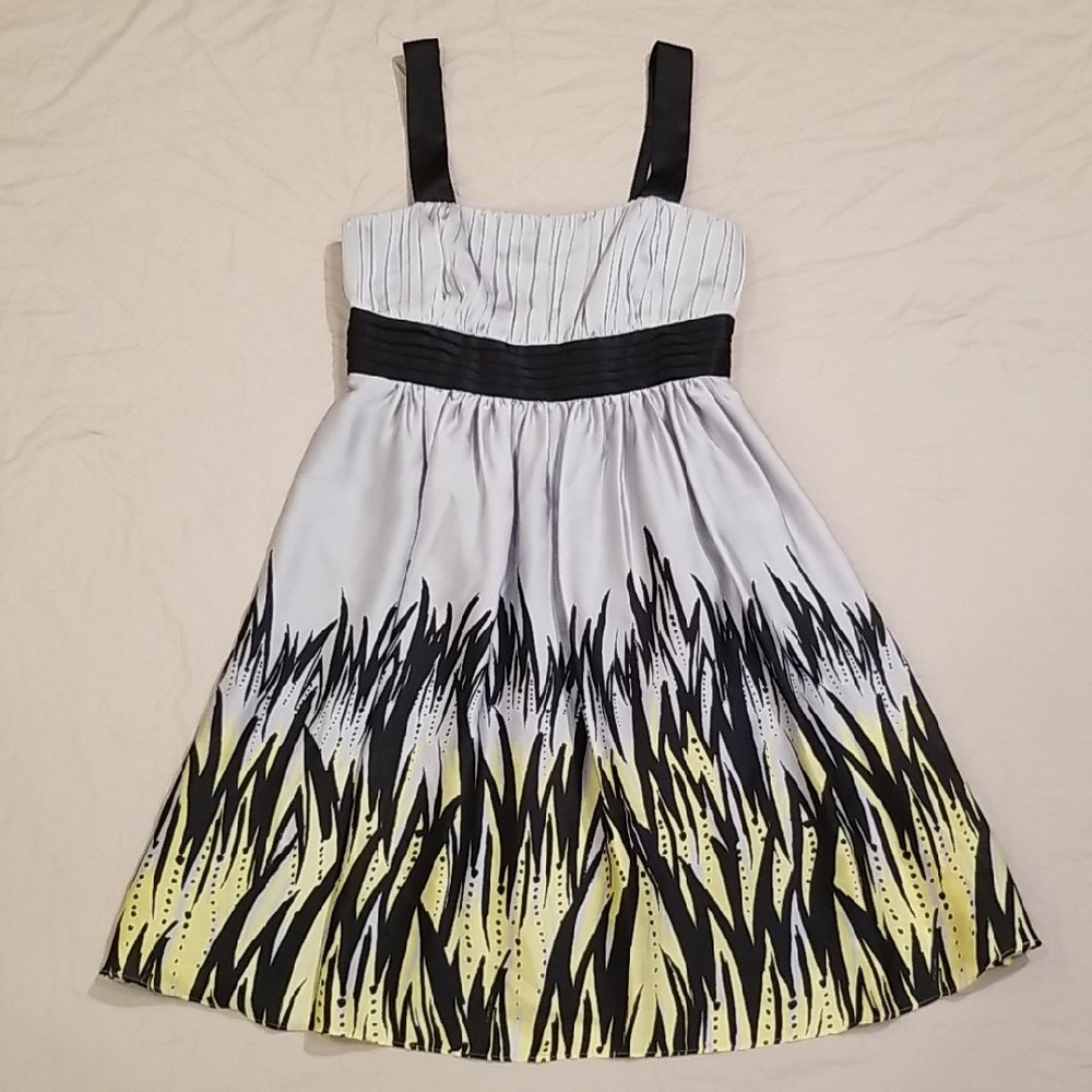 Max and Cleo Black and Yellow Dress